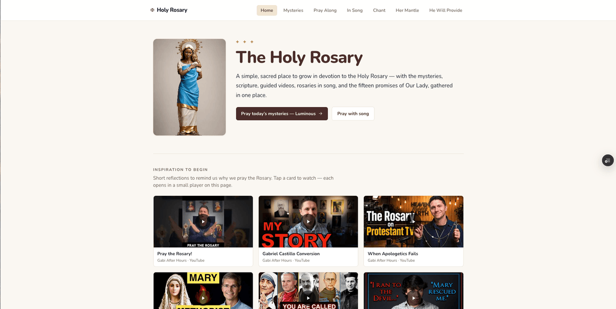 Holy Rosary Devotion